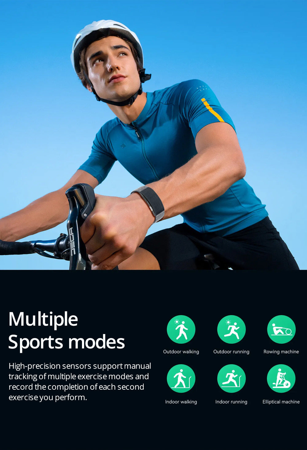 Modos deportivos para correr y ciclismo