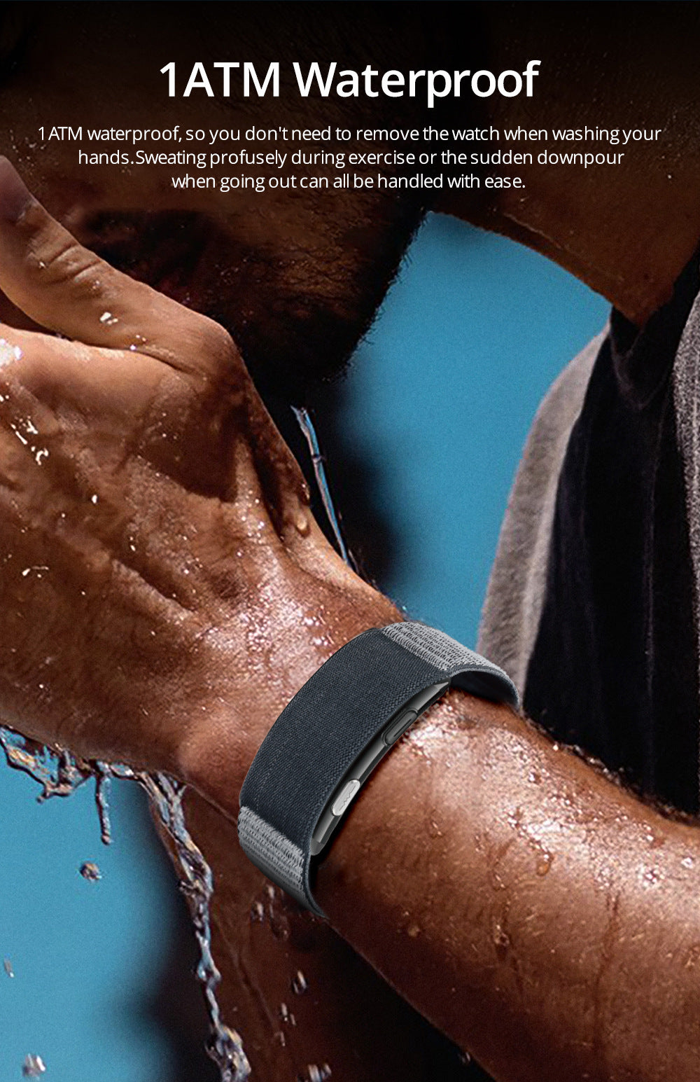 Pulsera resistente al agua 1 ATM