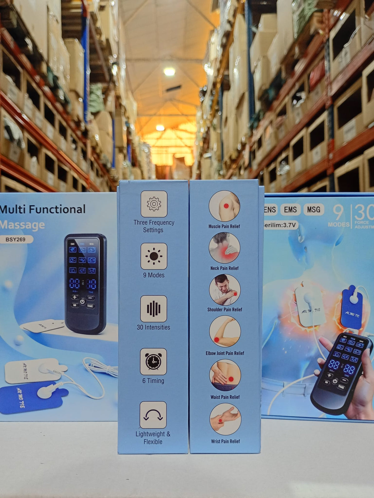 Electroestimulador muscular EMS – foto real
